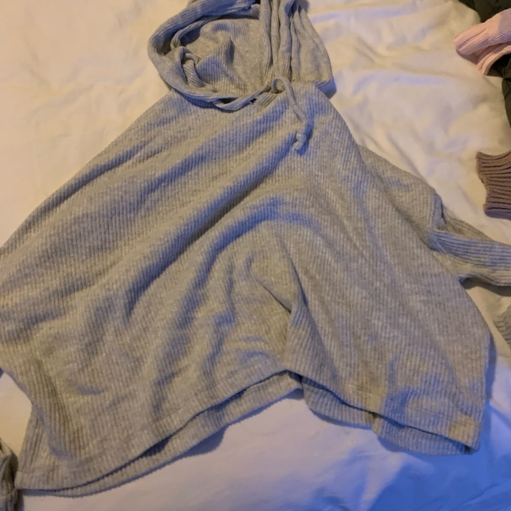 Thin gray hoodie